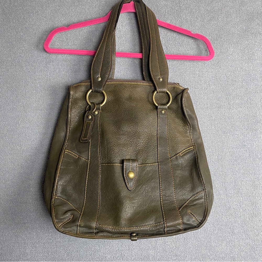 CATERINA LUCCHI Italian Leather Handbag Large Hobo Bag Purse tote
